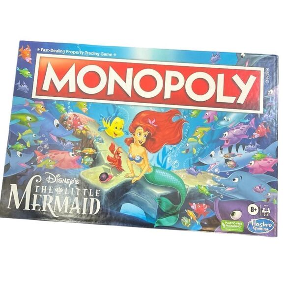 Monopoly Disney's Little‎ Mermaid Edition Board Game 2-6 Players Complete - Picture 1 of 3